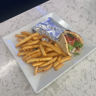 Souvlaki Chicken Wrap