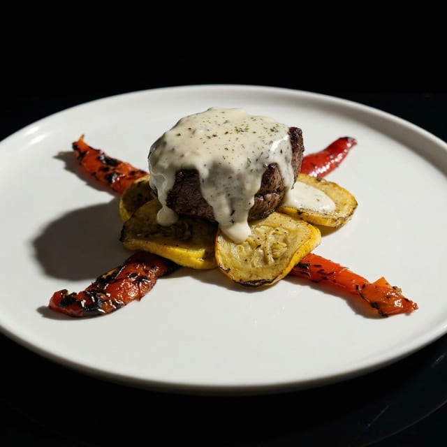 Filet Mignon a la Gorgonzola.