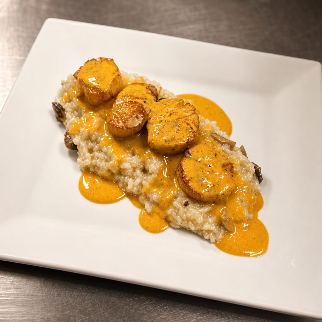 Scallops & Risotto.