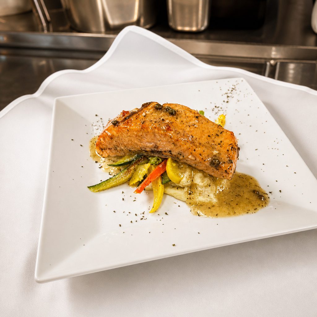 Grilled Salmon.